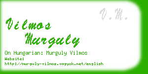 vilmos murguly business card